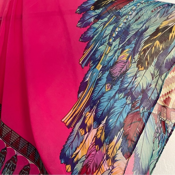 ESLEY Pink Kimono Beach Coverup - Picture 14 of 16